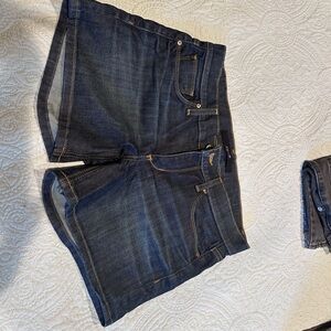 Joe's Jeans Dark Blue Denim Jean Shorts